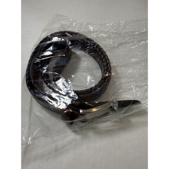 Dockers Warped Laced Brown Genuine Leather BMLI Belt 11DK0438 Men's Size 38/95 - Picture 14 of 14